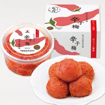 《リニューアル》【紀州産南高梅】辛子梅 400g