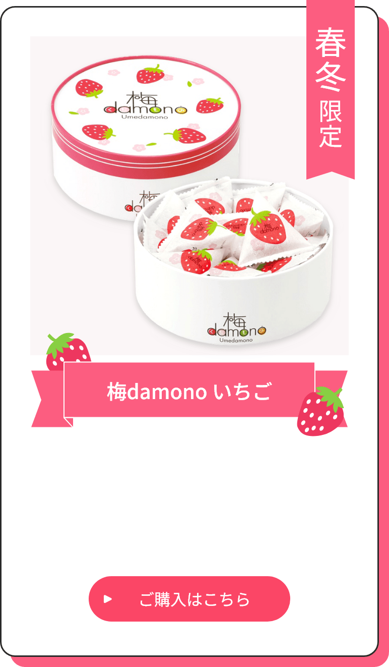 フルーツ風味の梅干し 梅damono（うめだもの）30粒入｜【紀州梅の里