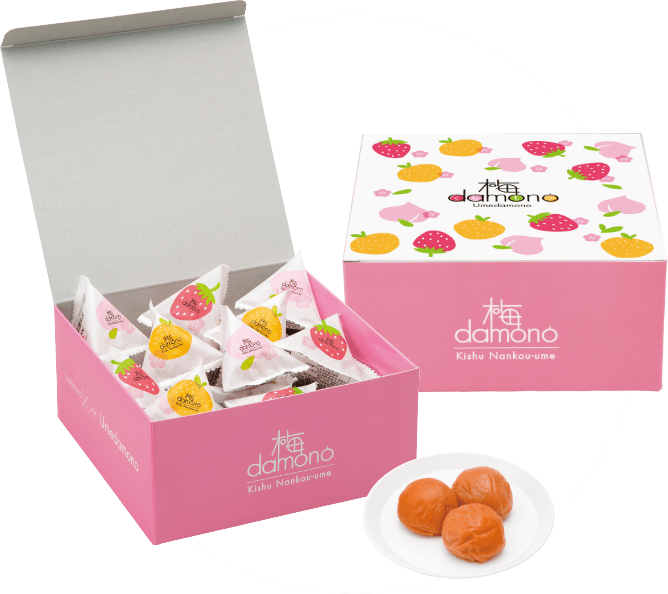 フルーツ風味の梅干し 梅damono（うめだもの）30粒入｜【紀州梅の里