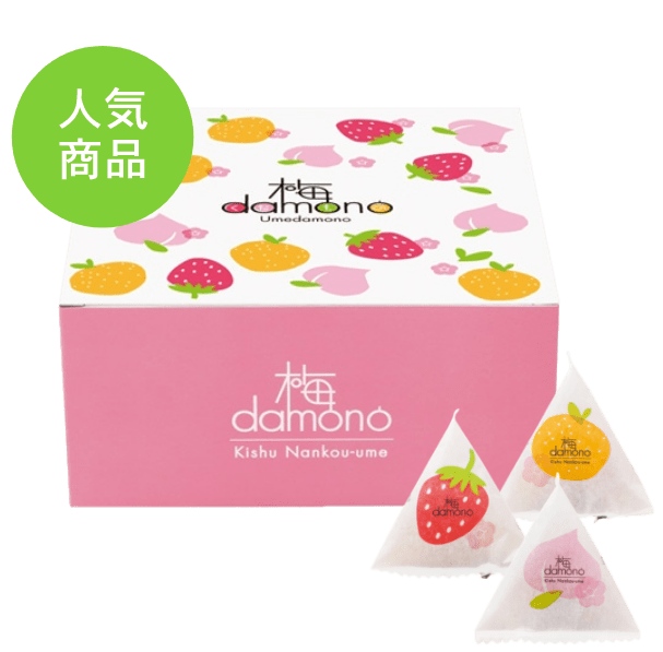 フルーツ風味の梅干し 梅damono（うめだもの）30粒入｜【紀州