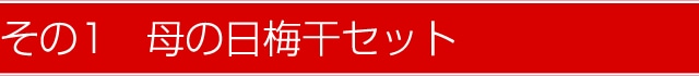 その1　母の日梅干セット