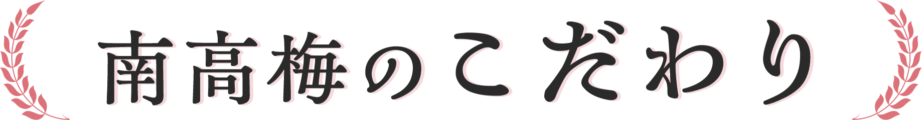 南高梅のこだわり