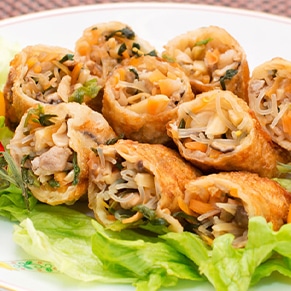 具だくさん梅春巻き