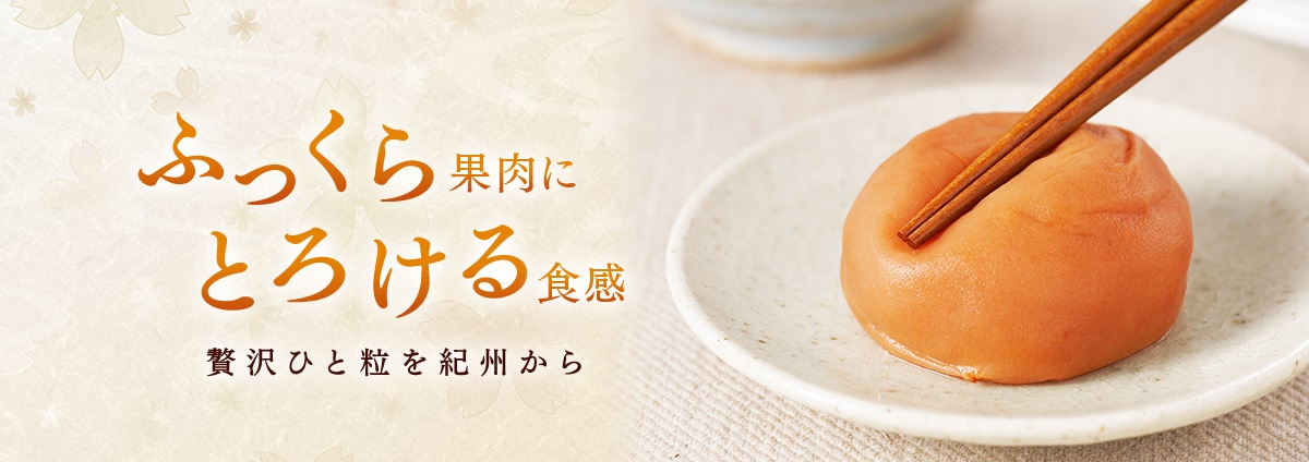 ふっくら 果肉に とろける 食感 贅沢ひと粒を紀州から